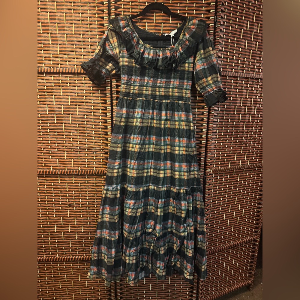 Ivy City Co. “Gracie Plaid” Maxi Dress